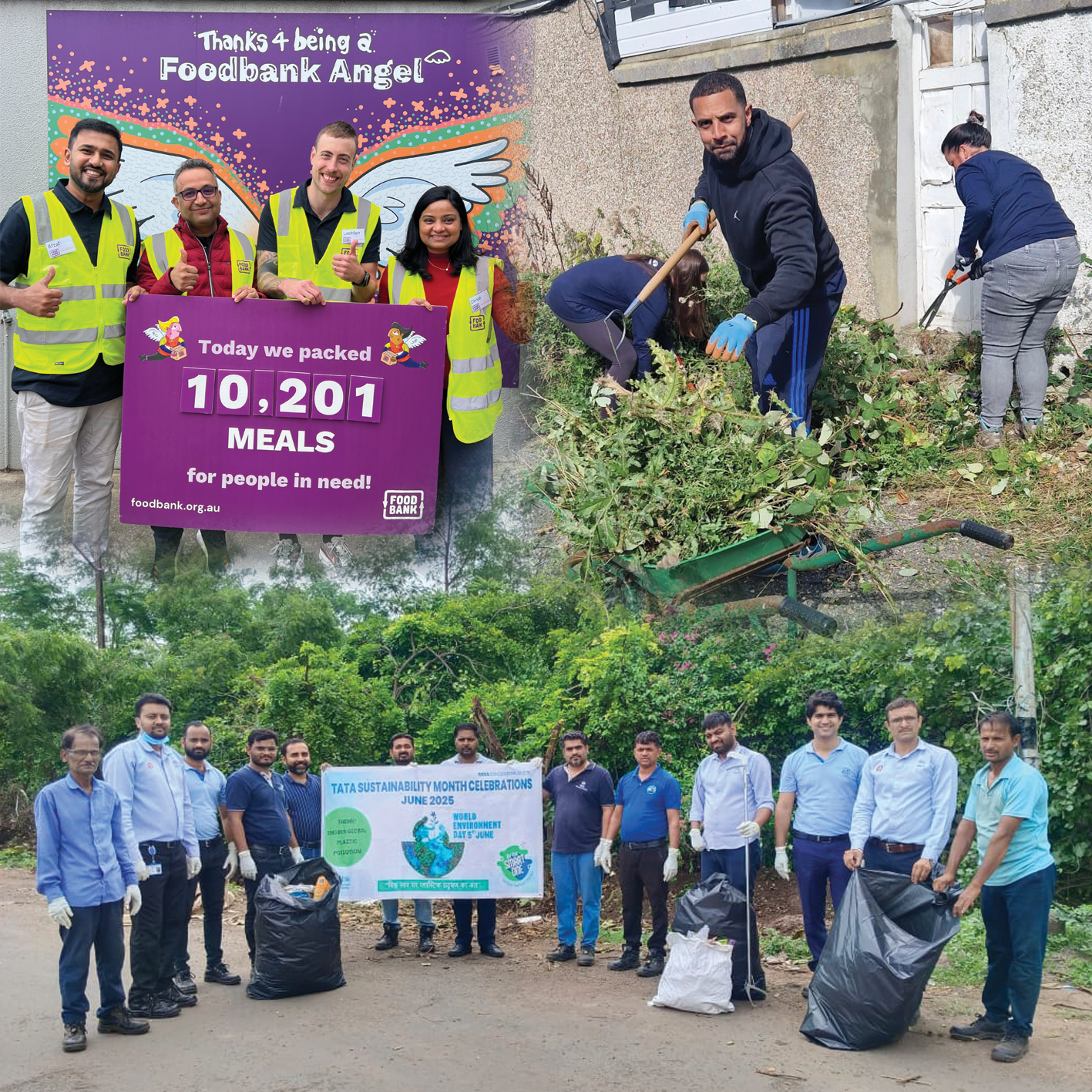 Volunteering activity group photo
