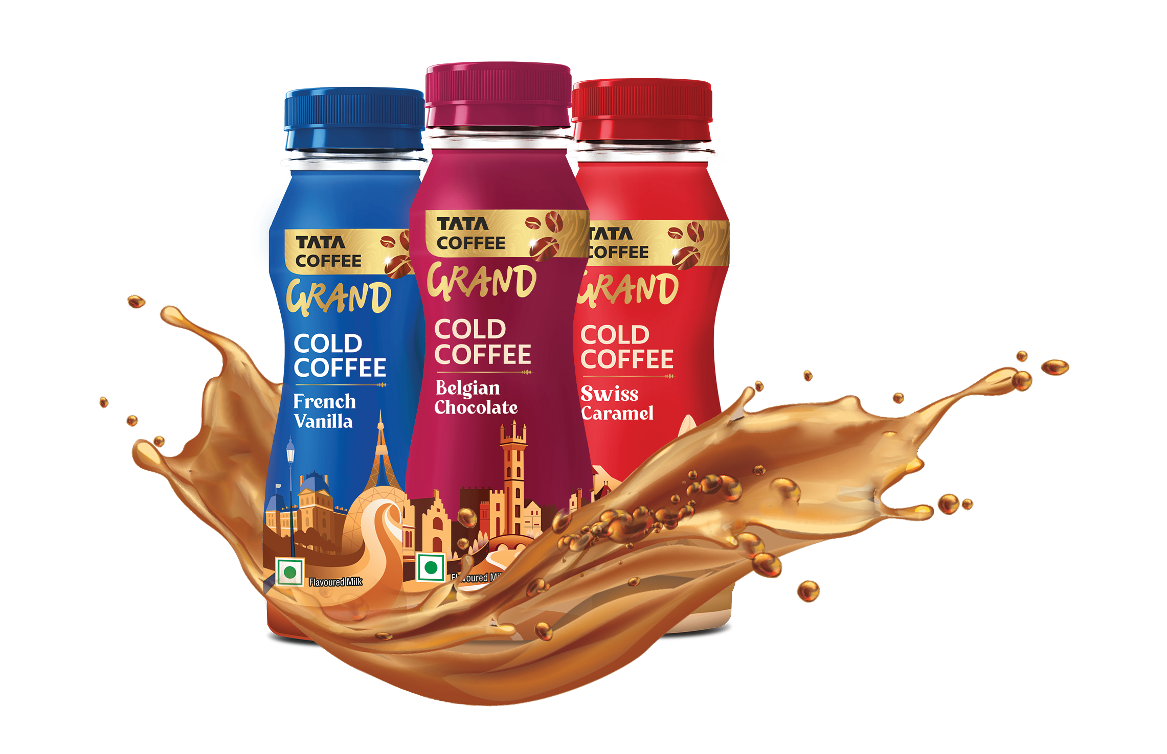 Tata Coffee Grand Bottles with splash