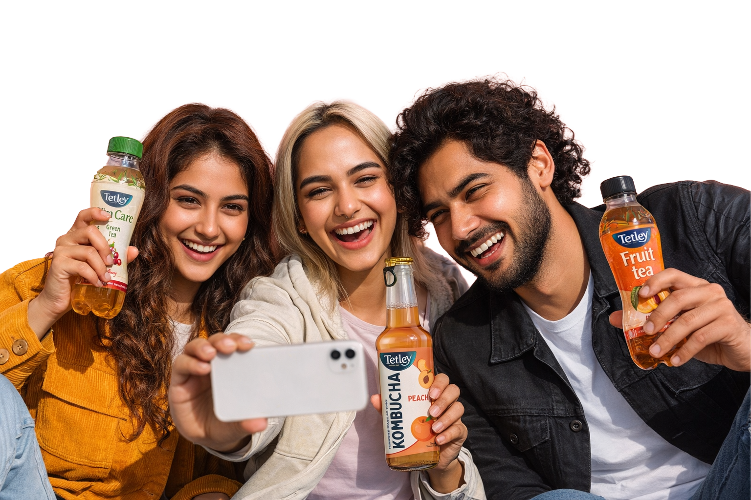 Tetley RTD products with consumers
