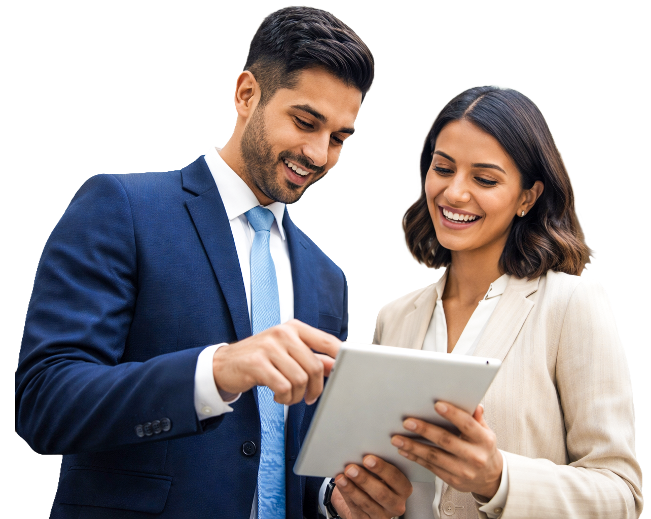 Stakeholders with Tablet