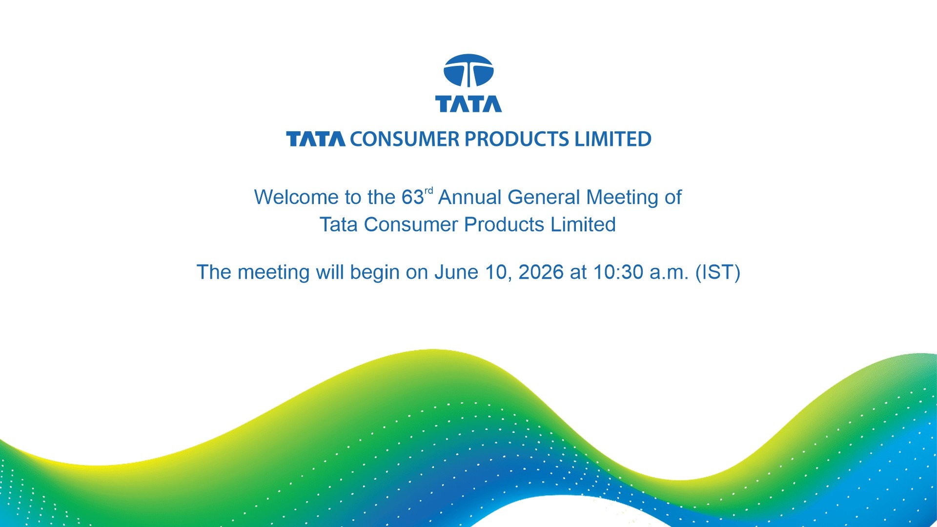 Webcast Recording of the 63rd AGM 2025-2026