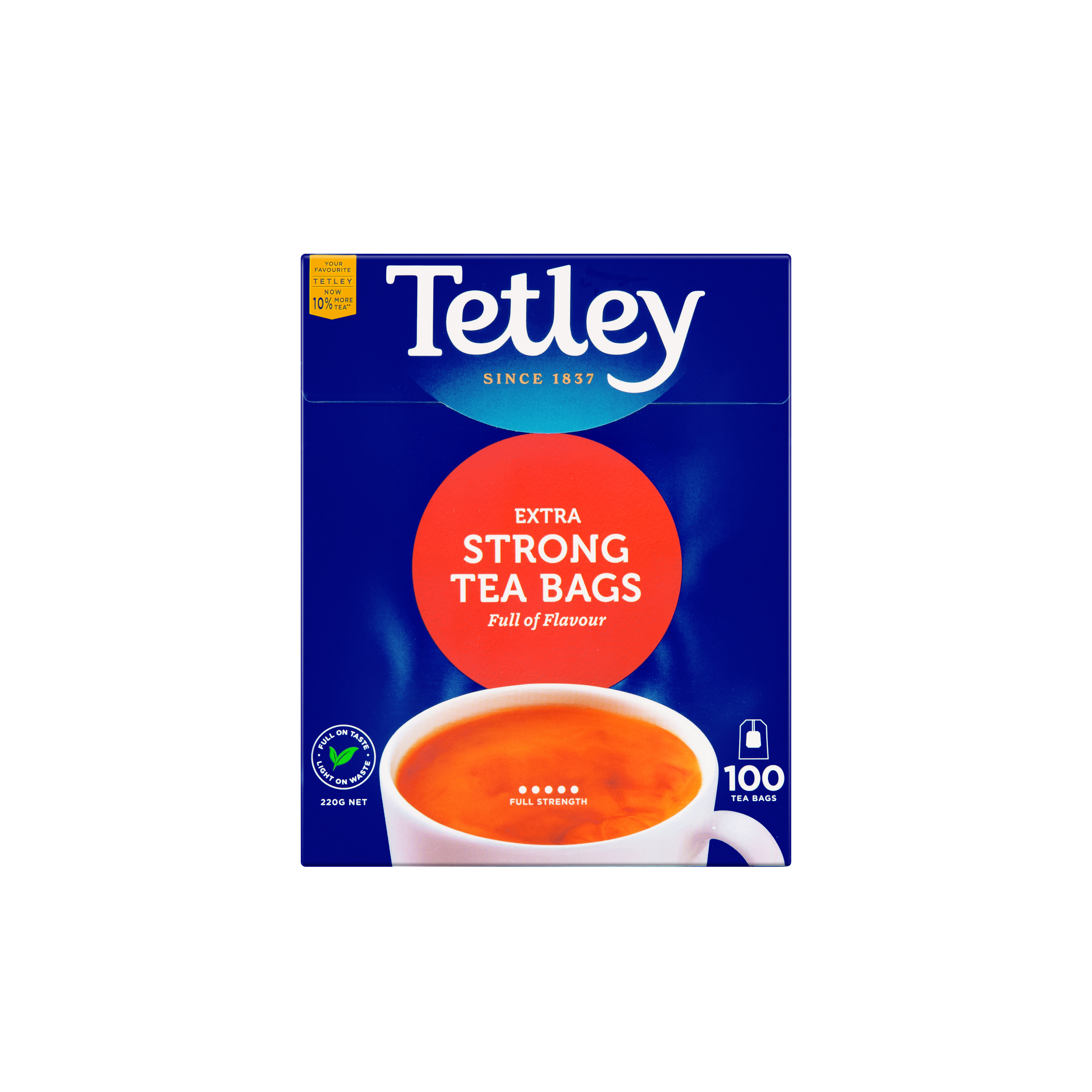 Tetley Strong 100 Front